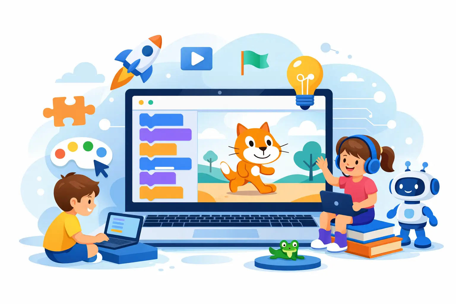 Scratch для дітей онлайн: з чого почати